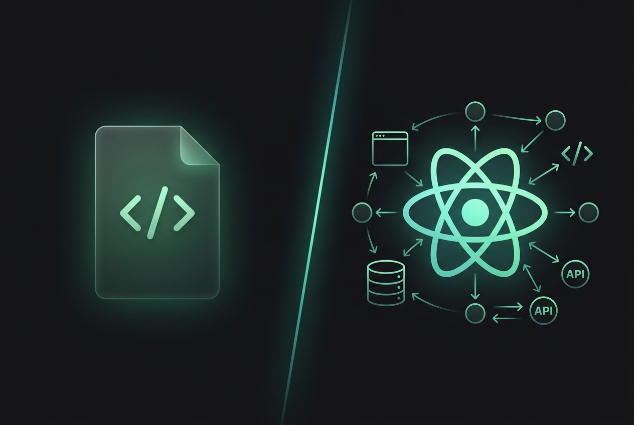Static vs React: Two Ways to Build a Portfolio