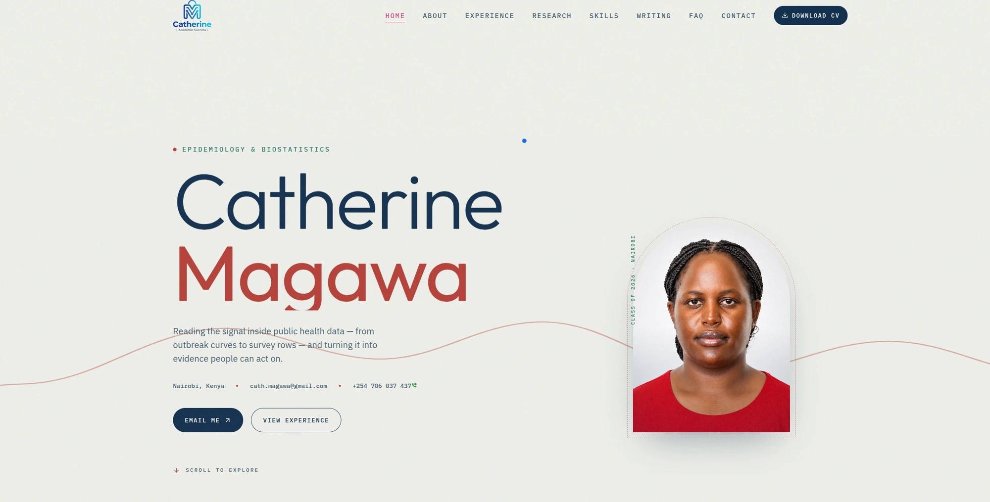 From Design to Build: Catherine's Personal Portfolio Website