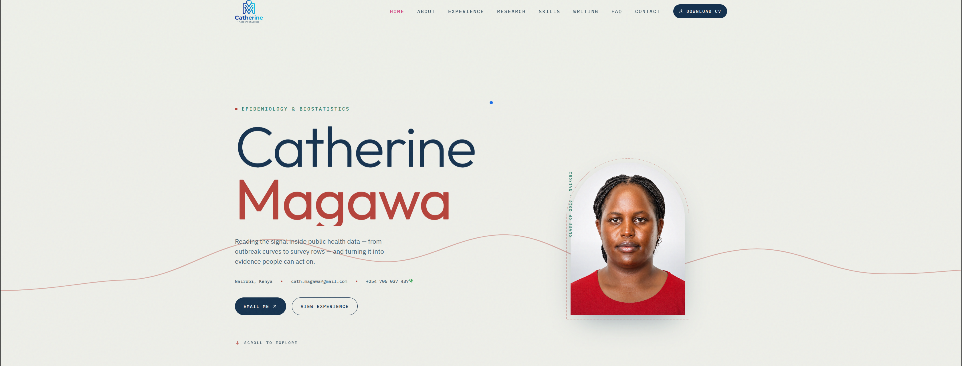 From Design to Build: Catherine's Personal Portfolio Website