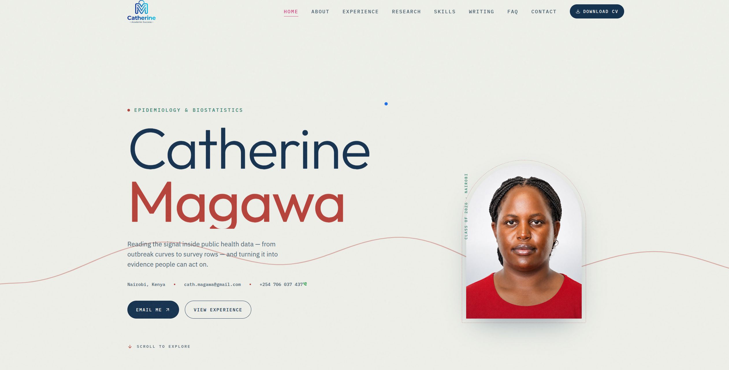 From Design to Build: Catherine's Personal Portfolio Website