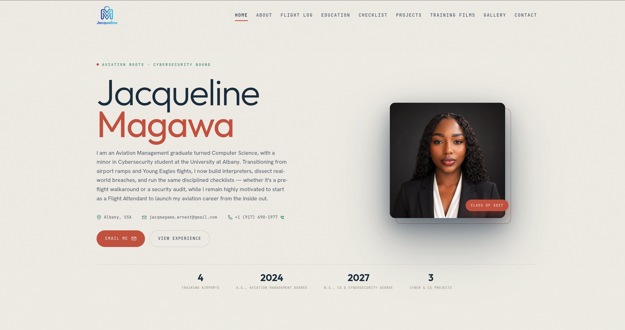 From Design to Build: Jacqueline's Personal Portfolio Website